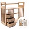 Desktop Bookshelf Table Shelf Desk Organizer Wooden Storage Rack Tabletop Stand